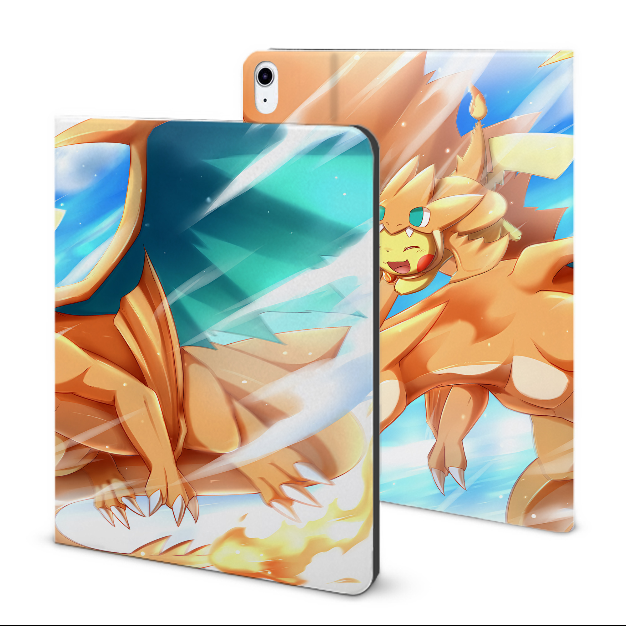 （画像用） ポケットモンスター Pokémon IPad ケース ブック型 PUレザー TPU 耐衝撃 軽量 薄型 ペン収納なし 全面保護 IPad 各モデル対応